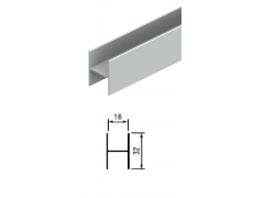 METRO PERFIL H 16MM MELAMINA SAPELLY